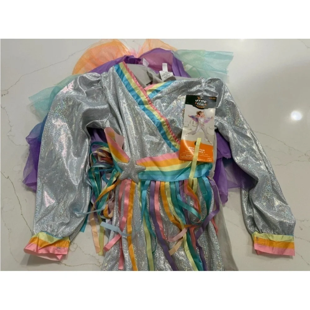 Silver and Pink Rock Star Unicorn Halloween Costume